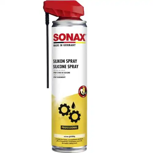 Silikonspray SONAX mit EasySpray (400 ml) schmiert, pflegt