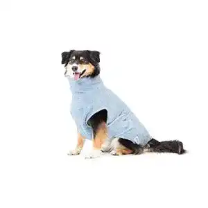 Hundebademantel Lill’s, 100% Bio-Baumwolle, Organic Ocean Blue