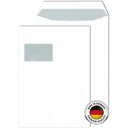 Briefumschlag A4 Specht 30 Versandtaschen C4 weiß, mit Fenster