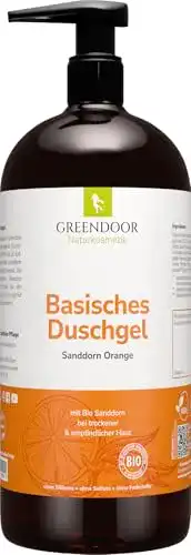 Duschgel Damen GREENDOOR Basisch Natur Bio Sanddorn Orange