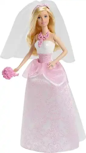 Barbie-Puppe Barbie CFF37 Puppe (blond) im Brautkleid