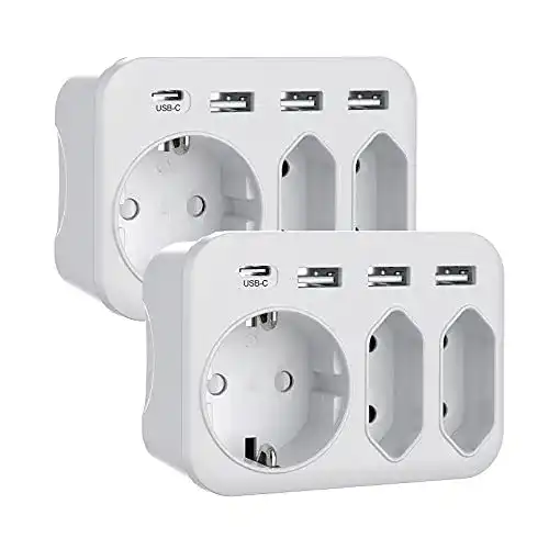 Die beste Steckdosenadapter massway USB Steckdose, 3-Fach Steckdosen 2026 Test Bestseller Steckdosenadapter massway USB Steckdose, 3-Fach Steckdosen