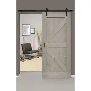 Holzschiebetür Barnwoodweb Lofttür Vintage Grau 95×215 CM