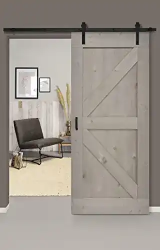 Holzschiebetür Barnwoodweb Lofttür Vintage Grau 95×215 CM