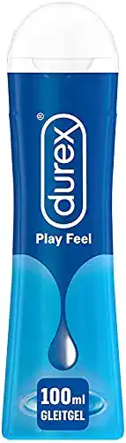 Gleitgel Durex Play Feel auf Wasserbasis – 1 x 100 ml Dosierflasche