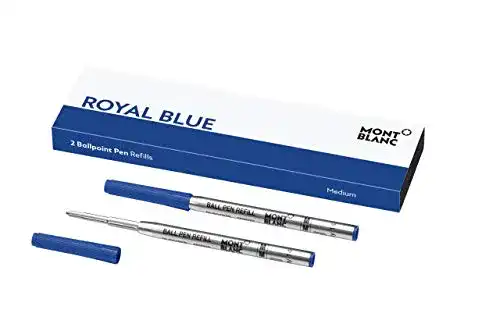 Kugelschreibermine Montblanc “Royal Blue” 124493, M, 2 x blau