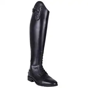 Lederreitstiefel QHP Leder-Reitstiefel Sasha Adult schwarz