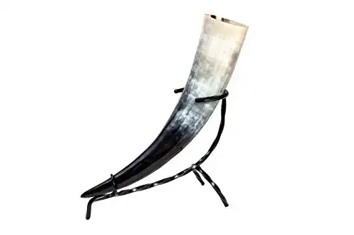 Trinkhorn Frera, 500-590 ml, 0,5-0,59l, Methorn inkl. Tischständer