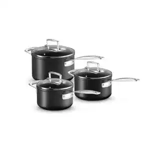 Le-Creuset-Töpfe LE CREUSET Aluminium-Antihaft Profitopf-Set