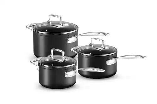 Le-Creuset-Töpfe LE CREUSET Aluminium-Antihaft Profitopf-Set