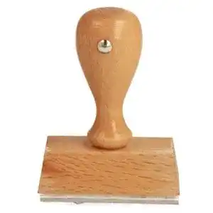 Holzstempel Ditac inkl. individueller Textplatte 50mm breit