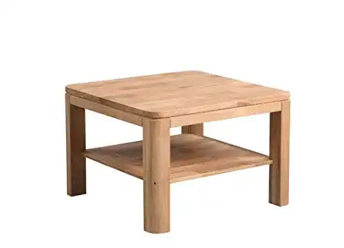 Couchtisch HomeTrends4You Telfs 1, Echtholz Wildeiche massiv