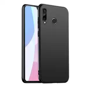 Huawei-P30-Lite-Hülle Ylife, New Edition Schwarz Matt Silikon