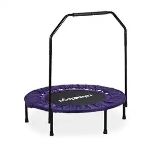 Fitnesstrampolin Relaxdays Trampolin faltbar mit Haltestange