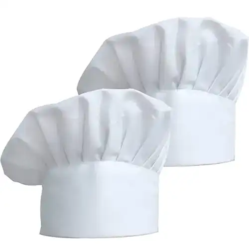 Kochmütze ZKSMNB Unisex Koch Hut aus Poly Baumwolle