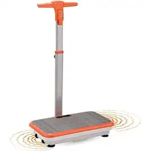 Vibrationsplatte mit Säule Vibro Shaper inklusive Fitnessbänder