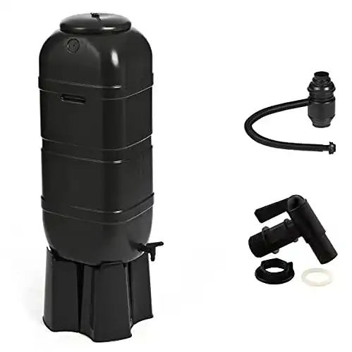 Regentonne Kreher Wassertonne für 100 Liter mit Standfuß