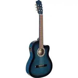 Gitarren Stagg Konzertgitarre C546TCE-BLS m. EQ u. Cutaway