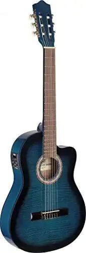 Gitarren Stagg Konzertgitarre C546TCE-BLS m. EQ u. Cutaway