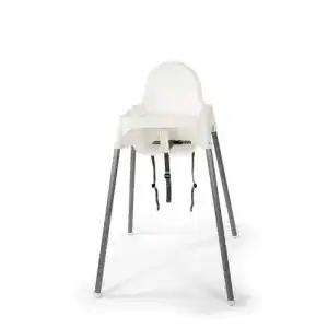 Hochstuhl Ikea ANTILOP Kinderstuhl mit Sitzgurt, in weiß
