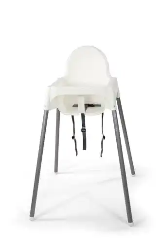 Hochstuhl Ikea ANTILOP Kinderstuhl mit Sitzgurt, in weiß