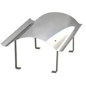Kaminhaube Nischenmarkt, Edelstahl, 700 x 700 mm