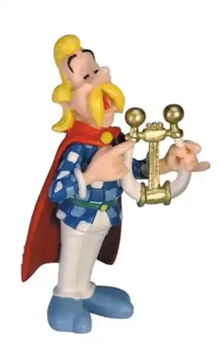 Asterix-Figuren Plastoy SAS 60548 Troubadix mit Leier, 7