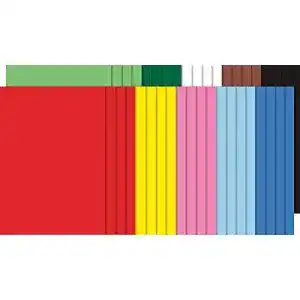 Plakatpapier folia 125 Bogen Tonkarton Bunt, DIN A2, 160g/m²