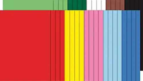 Plakatpapier folia 125 Bogen Tonkarton Bunt, DIN A2, 160g/m²