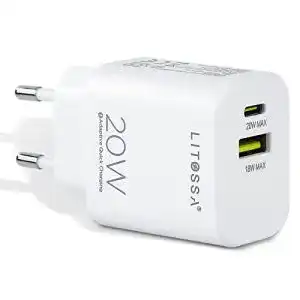 PD-Ladegerät PISEN USB C Ladegerät, 2-Port USB Netzteil PD USB