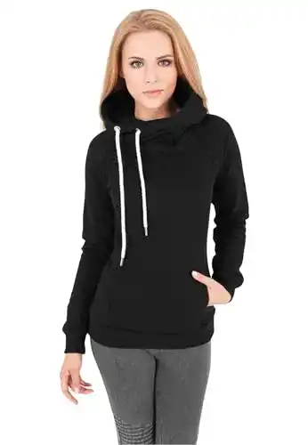 Hoodie Damen Urban Classics Damen Pullover Pullover Raglan High Neck