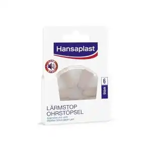 Ohrstöpsel Hansaplast Lärmstopp (6 Stück), sanfter Gehörschutz