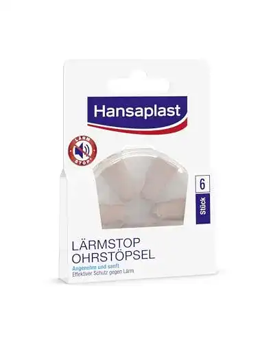 Die beste Ohrstöpsel Hansaplast Lärmstopp (6 Stück), sanfter Gehörschutz 2026 Test Bestseller Ohrstöpsel Hansaplast Lärmstopp (6 Stück), sanfter Gehörschutz