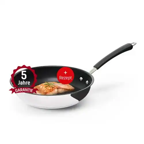 Pfanne 24 cm Coolinato beschichtet Edelstahl Bratpfanne