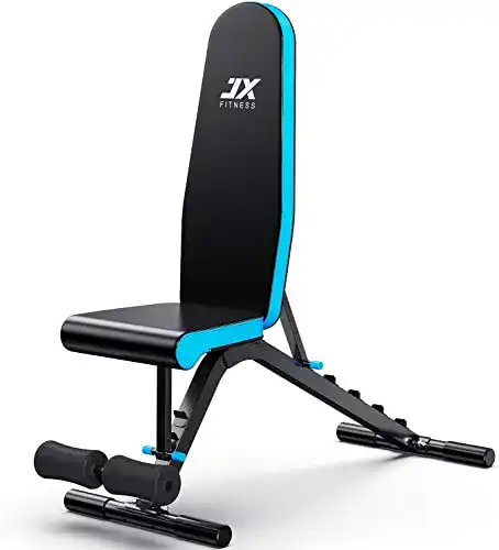 Hantelbank JX FITNESS Verstellbar Multifunktion 90 Grad Fitness