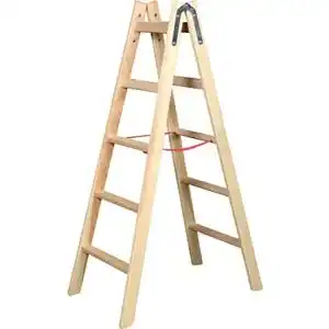 Holzstehleiter plid Holzleiter Bockleiter Sprossenleiter 2×6