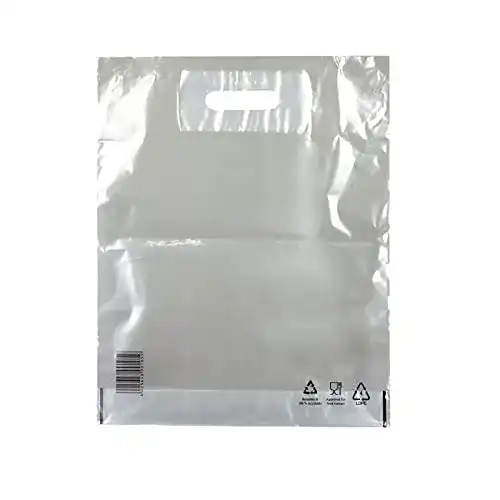 Die beste Plastiktüte HUTNER 100 Stück umweltbewusst mit Griffloch 2026 Test Bestseller Plastiktüte HUTNER 100 Stück umweltbewusst mit Griffloch
