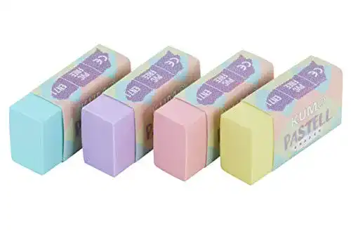 Radiergummi Kum AZ5091010-Set Radierer, Pastell, 4er Set