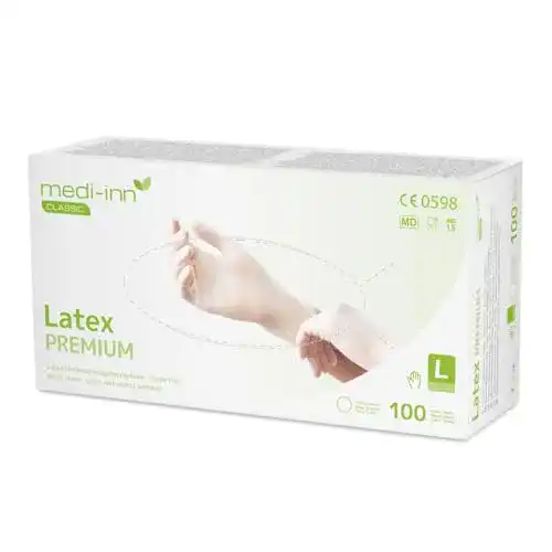 Einmalhandschuhe (L) Medi-Inn+ MEDI-INN Latex Premium 100 St