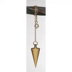Pendel Berk Esoterik messing massiv poliert 33 mm 16 g