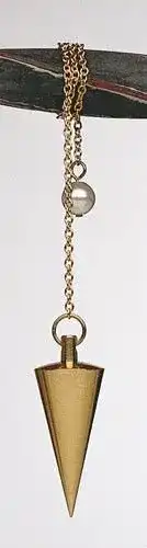 Pendel Berk Esoterik messing massiv poliert 33 mm 16 g