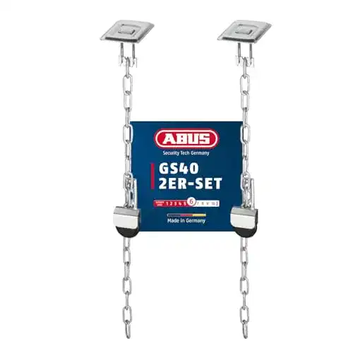 Gitterrostsicherung ABUS GS40 – Schutz für Kellergitter level 6 2er