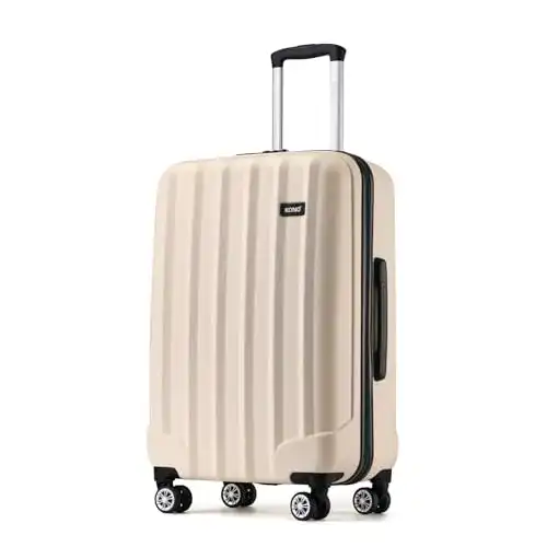 Koffer (65 cm) KONO Koffer Trolley Mittelgroß Hartschale ABS