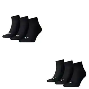 Socken PUMA Herren Quarters Sport 6er Pack, Schwarz, 39-42