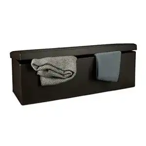 Sitztruhe Relaxdays Faltbare Sitzbank HxBxT 38 x 114 x 38 cm