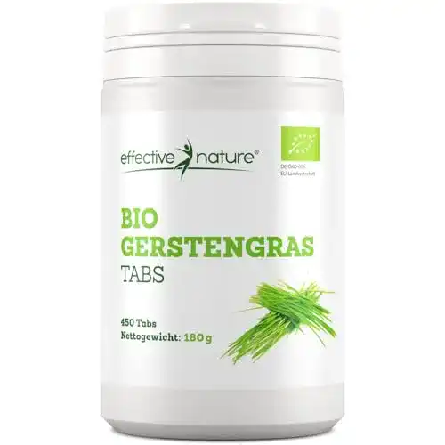 Gerstengras-Tabletten effective nature, Bio Gerstengras, 450 Stk.