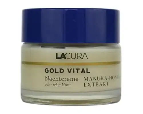 Lacura-Gesichtscreme Lacura Gold Vital Nachtcreme mit Manuka