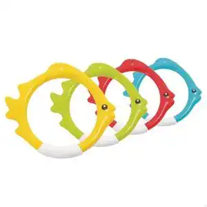 Tauchspielzeug Intex Tauchspiel Dive Rings, Mehrfarbig, 4-teilig
