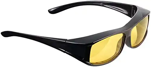 Nachtsichtbrille PEARL Autofahrerbrille: Überzieh- Night Vision Pro