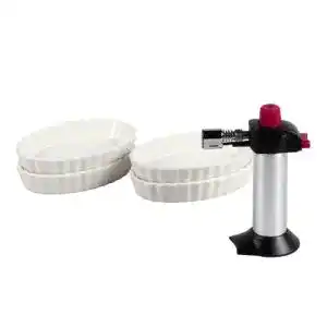 Crème-brûlée-Set Unbekannt Creme Brulee Set 4Sch.oval
